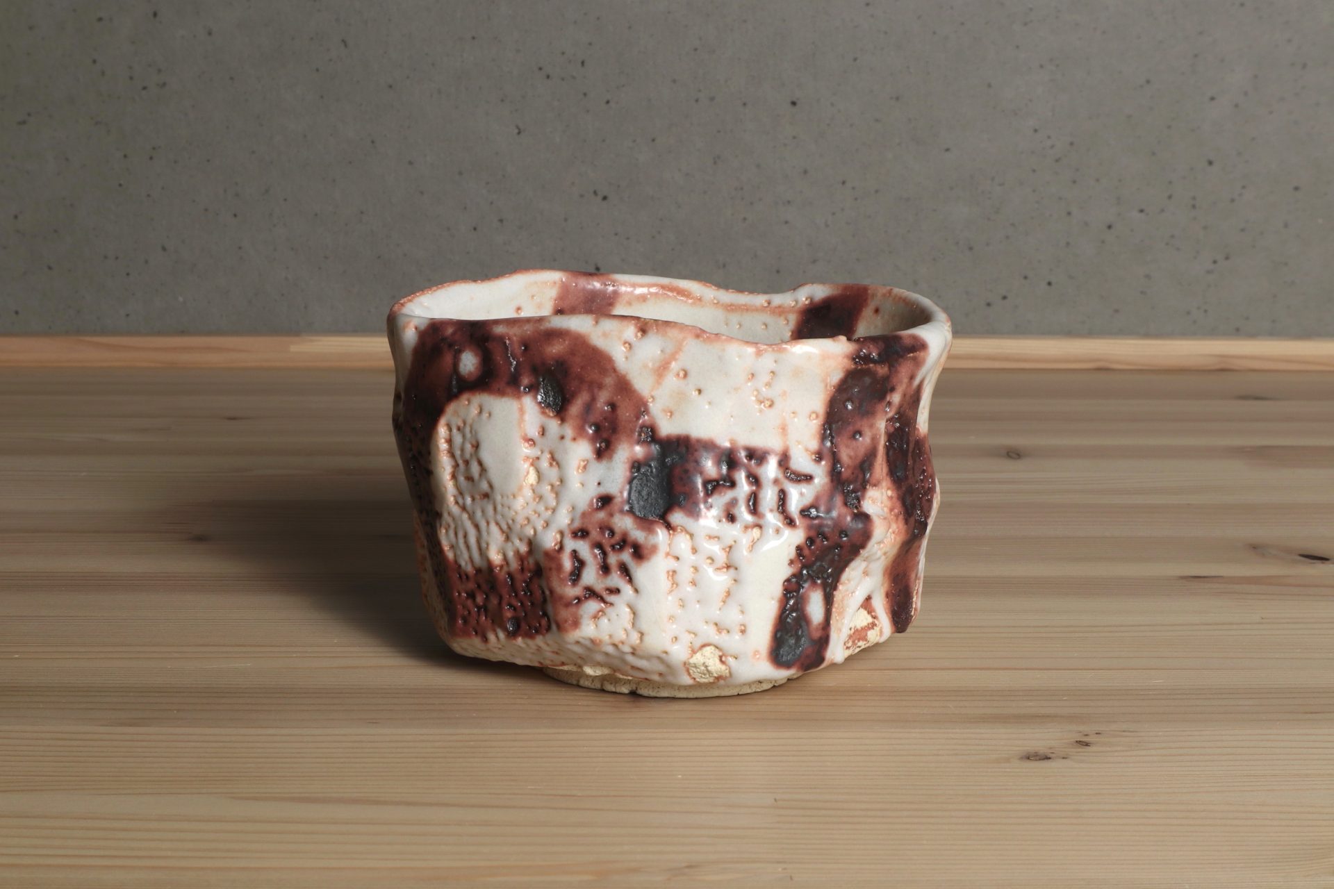 山田和　志野茶碗　越前　yamadakazu shino chawan