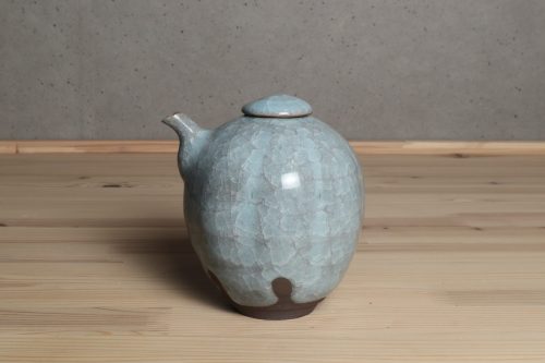猪飼祐一　京都　青瓷阿古陀酒器　片口
