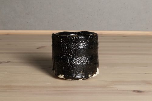 山田和　瀬戸黒ぐい吞　酒器　越前