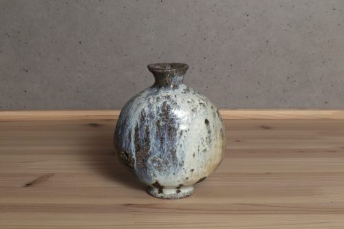 丸太宗彦　斑唐津扁壺徳利　酒器